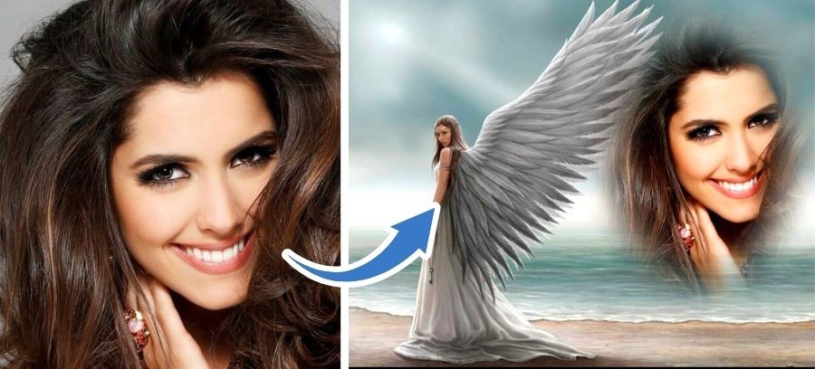 Coloque Sua Linda Foto Ao Desse Lindo Anjo Feito Por IA