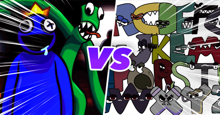 Who Should You Side With In Rainbow Friends Vs Alphabet Lore In Among Us