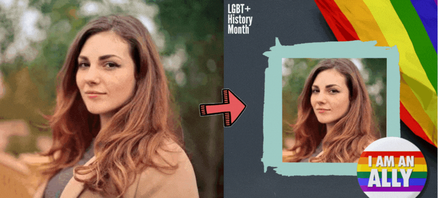 Show Your Support As Ally This LGBTQ+ History Month With This Themed Frame