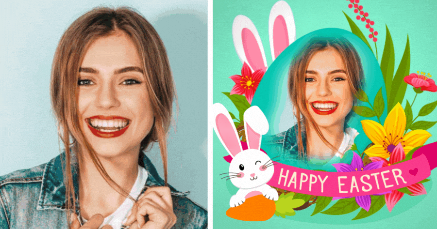 Feliz P&aacute;scoa! Crie Sua Foto Da P&aacute;scoa Aqui 🐰