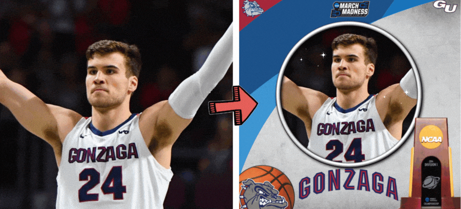 Get Your Avatar Supporting Gonzaga Bulldogs In NCAA March Madness 2023