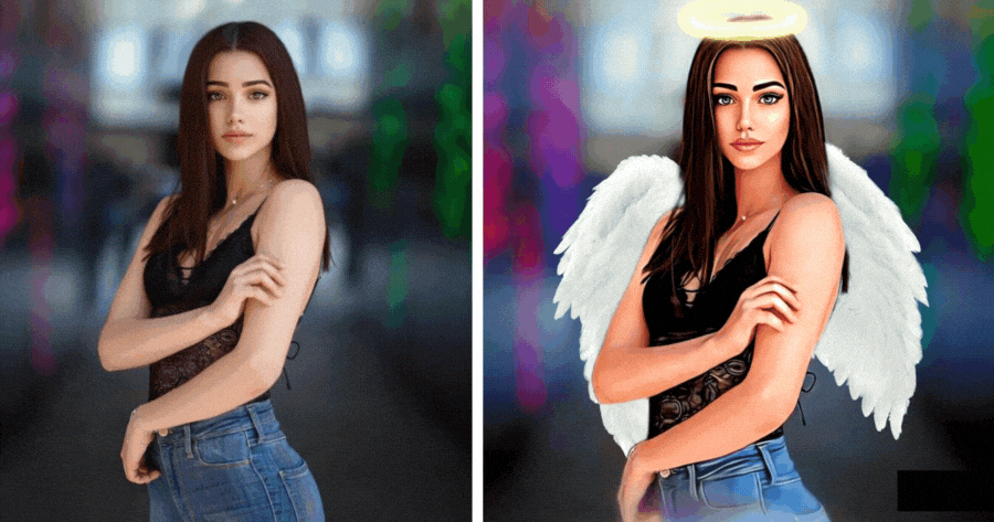 Use The AI Filter To Turn Yourself Into A Beautiful Angel - Click Here