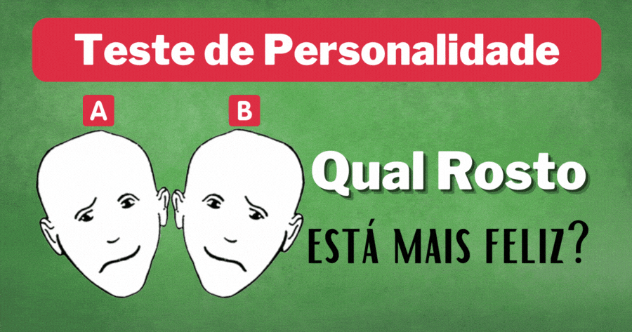 Teste de Psicologia: Qual Dessas Duas Faces Est&aacute; Mais Feliz?