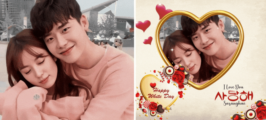 You And Your Lover In A Sweet Frame Celebrating This White Day 🤍