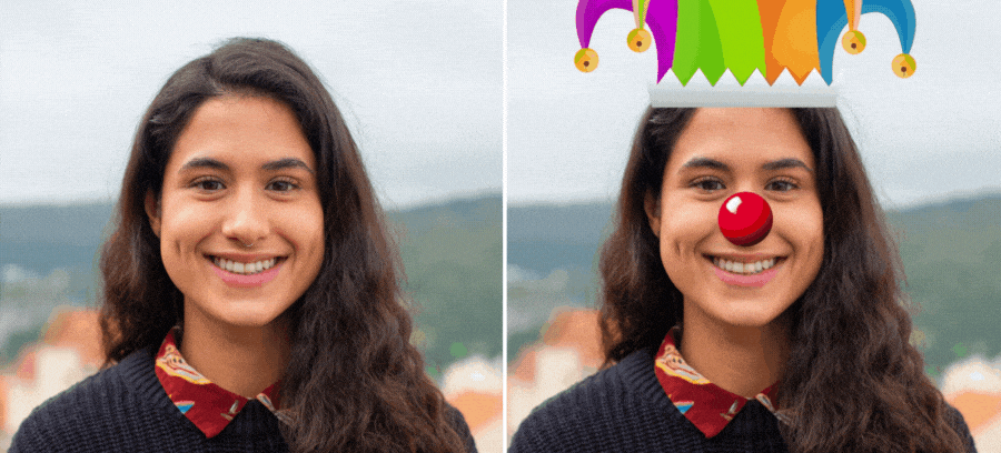Cr&eacute;ez votre photo avec des stickers amusants pour faire une farce &agrave; vos amis pour le poisson d'avril !