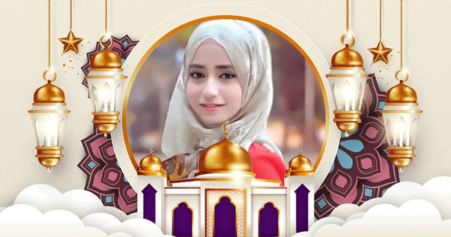 Ramadan Mubarak: Thiết kế bức ảnh của bạn với khung h&igrave;nh n&agrave;y