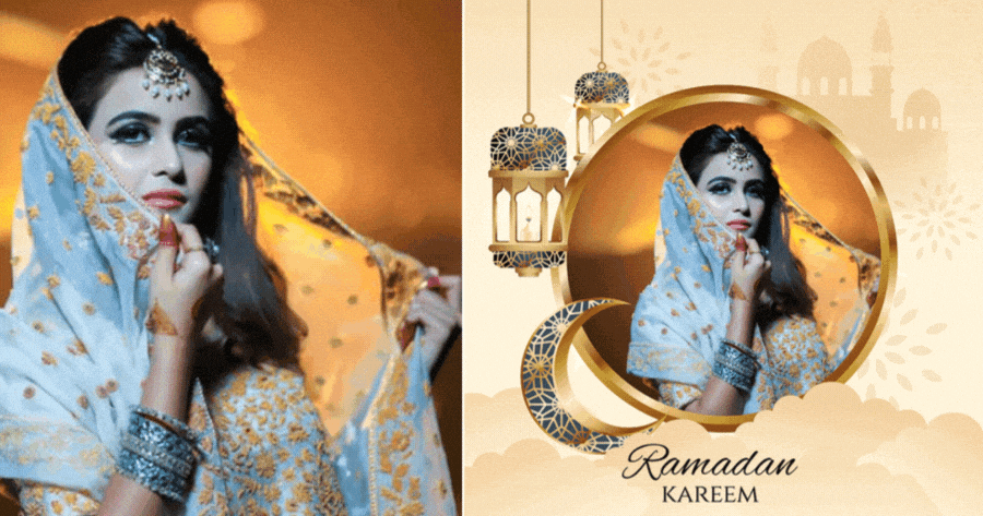 Khung ảnh Hồi ức Ramadan với thiết kế tỏa s&aacute;ng