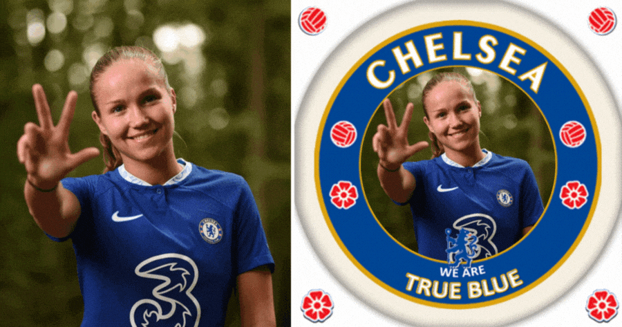 Khung ảnh Chelsea F.C.: Tự h&agrave;o thể hiện m&agrave;u &aacute;o của bạn