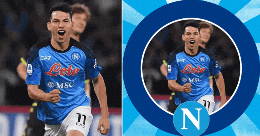 Thể hiện tinh thần ủng hộ của bạn: Khung ảnh SSC Napoli