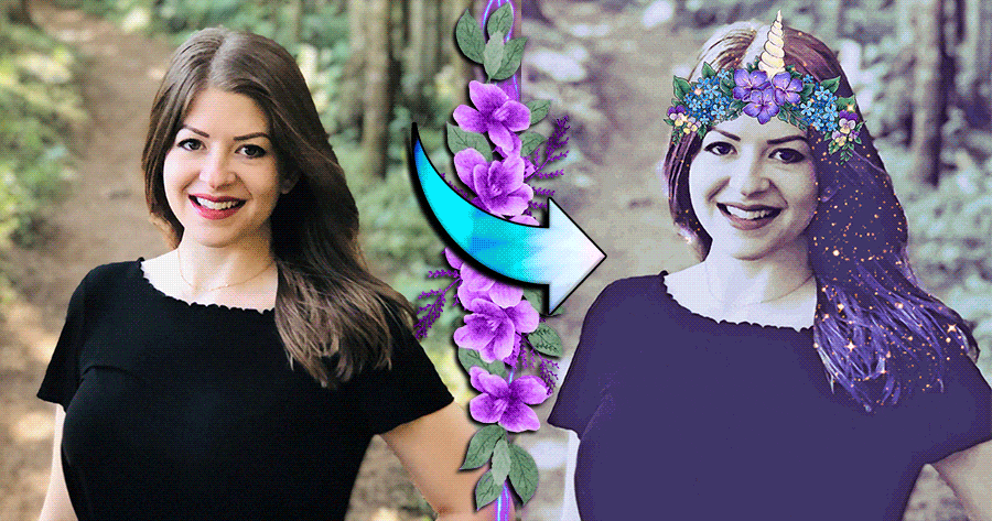 Surround Your Photo With A Magical Unicorn Wreath For A Dreamy Effect! 🦄