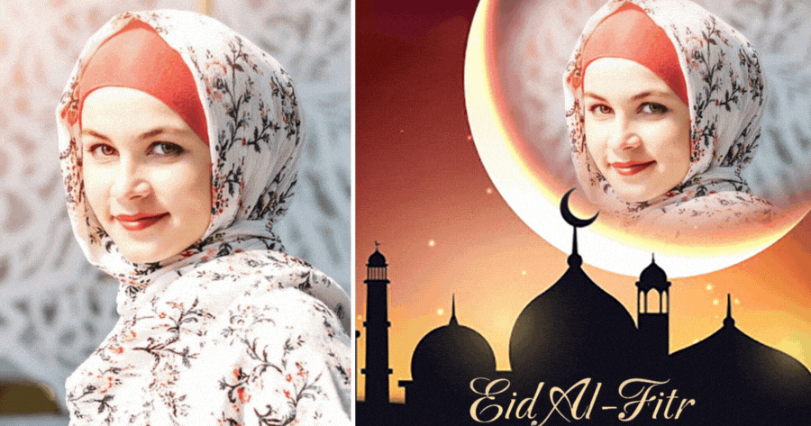 🌙 Celebre o Eid Al-Fitr com um efeito fotogr&aacute;fico aben&ccedil;oado!