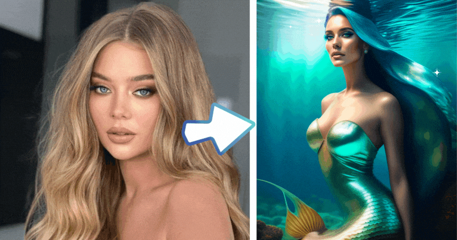 Fantastic AI Filter  - See Yourself As A Beautiful Mermaid Right Now!