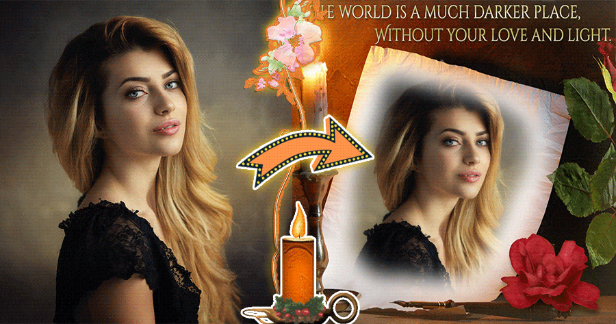 👼💕 Keep The Memory Of Your Loved One Alive With This Retro Candle Photo