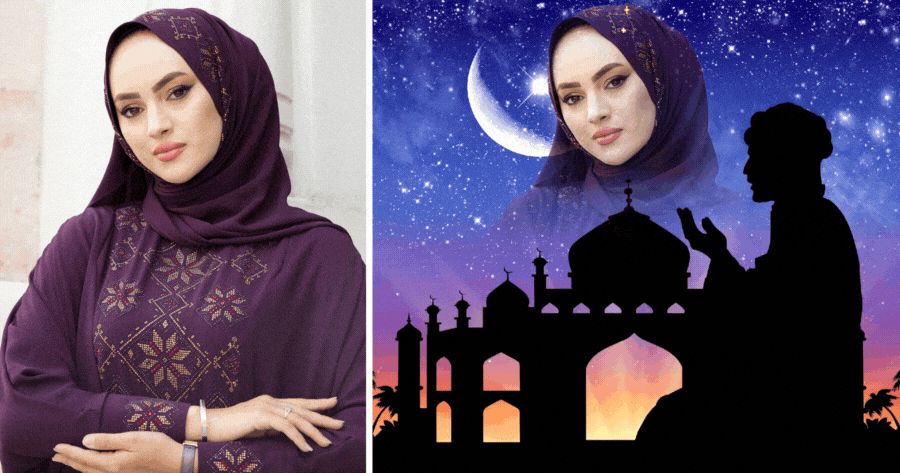 🌙 Create Your Blessed Tarawih Photo!