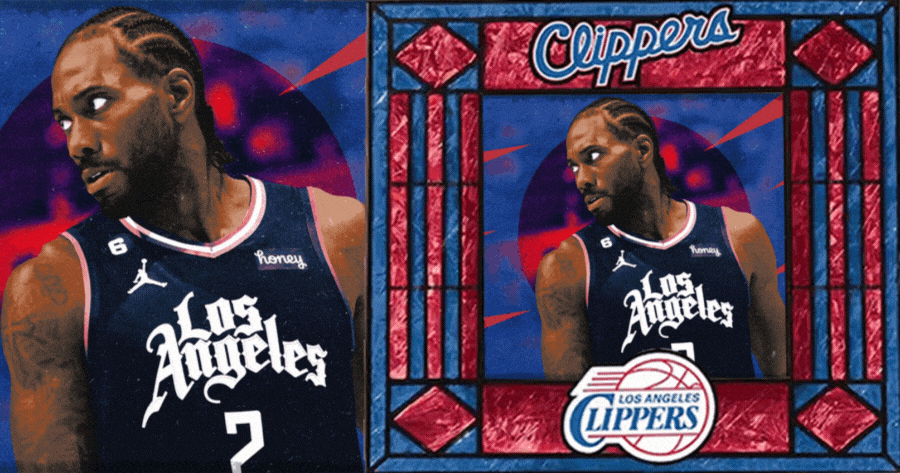 True Fans Wear Blue And Red: Display Your Love For The Clippers With A Photo Frame