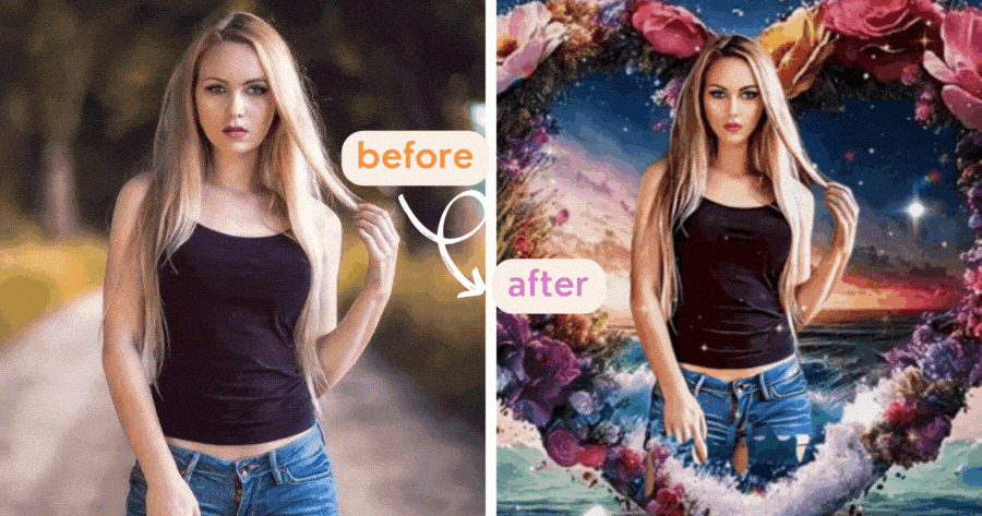 The Art Of Love And Cheer: Image Filters On A Heart Animated Canvas