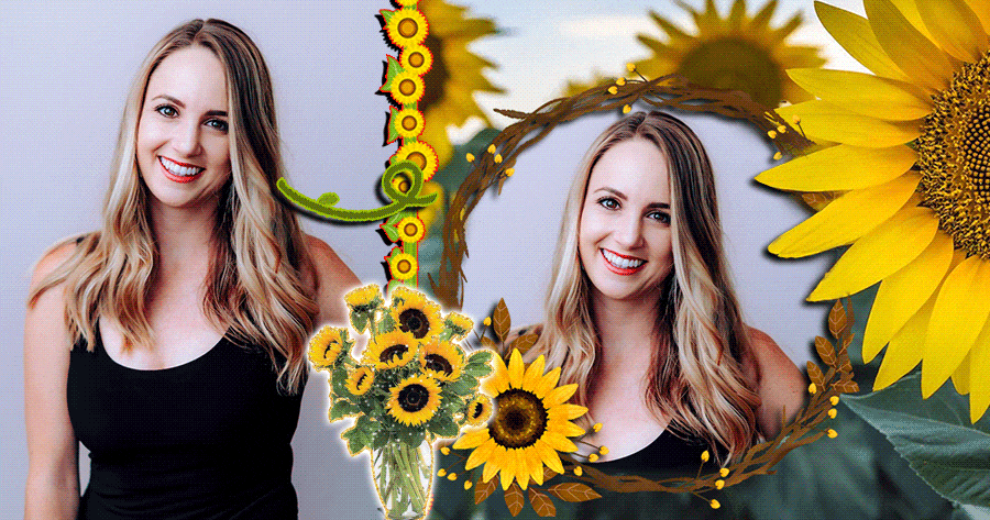 Bloom Among The Golden Sea Of Sunflower With This Frame 🌻