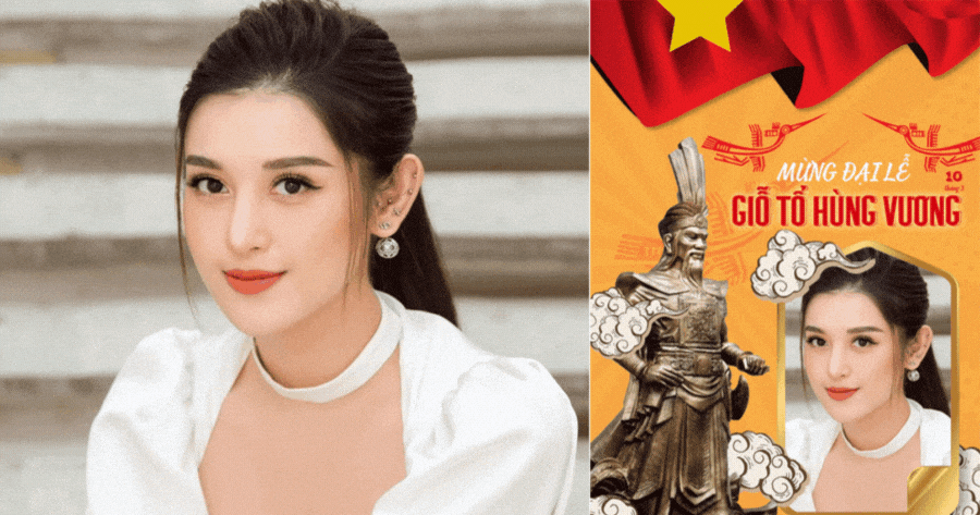 Khung ảnh T&ocirc;n vinh Vua H&ugrave;ng