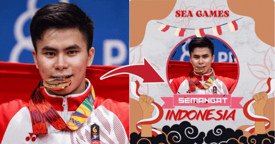 Thể hiện sự ủng hộ với Indonesia trong SEA Games