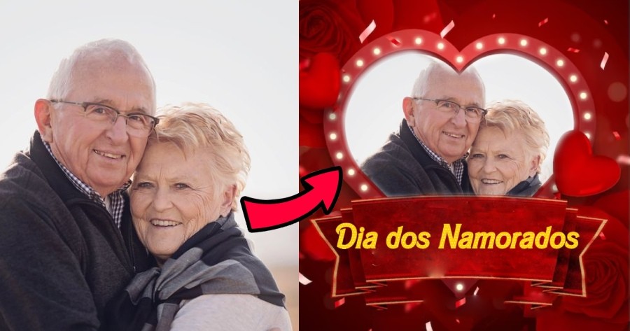 💕Create Agora Mesmo A Sua Moldura De Dia Dos Namorados!