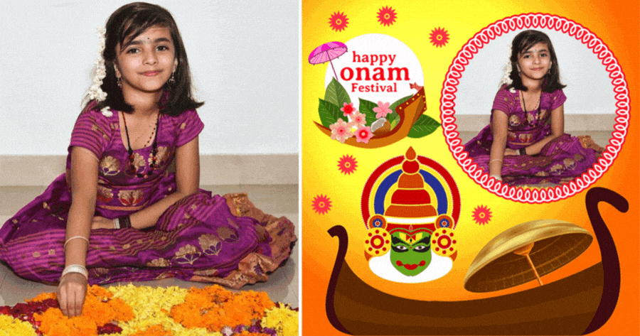 K hung ảnh sống động ch&uacute;c mừng Onam