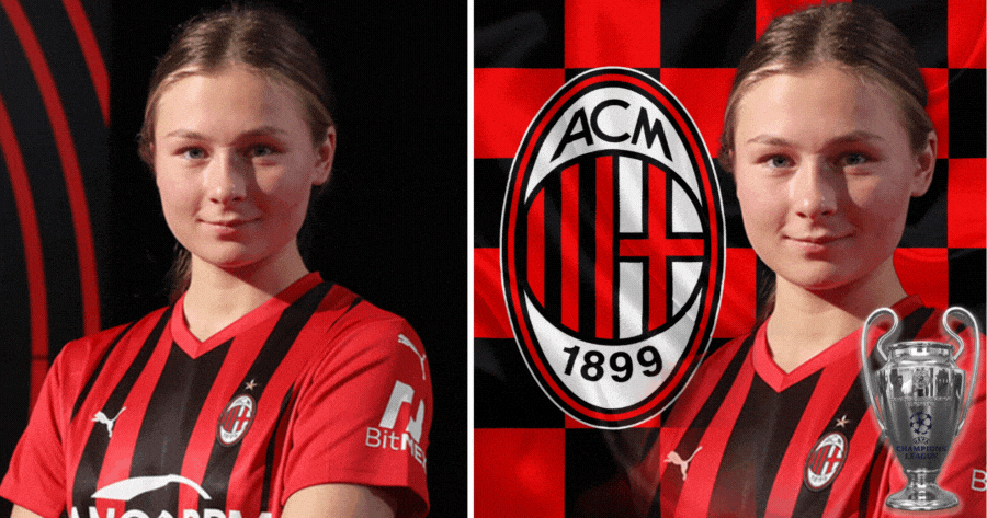 ⚽️ Mostra Il Tuo Supporto Per L'AC Milan UEFA Champions!