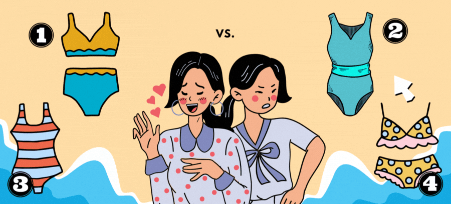 Choose A Swimsuit To Reveal Your Best And Worst Personality Trait