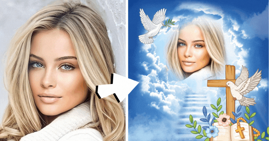 Pentecost Photo Frame: Make Your Religious Pic Here!