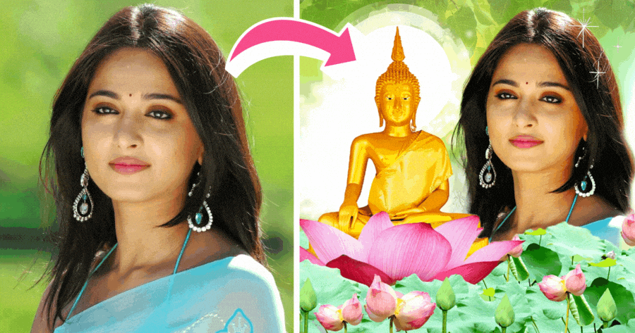 🙏 Celebrate Visakha Bucha With Blessing Photo Frame