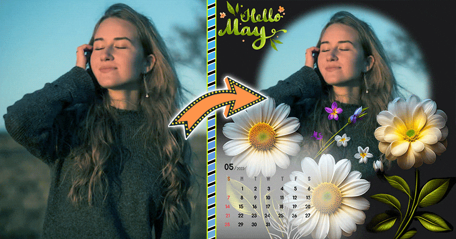 Welcome The Month Of May With This Photo Calendar! 🌼