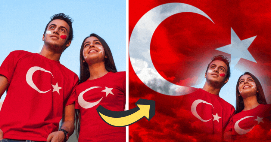 🎉 Bayrak Fotoğraf &Ccedil;er&ccedil;evemiz İle Fotoğrafınıza T&uuml;rk Gururunu Ekleyin