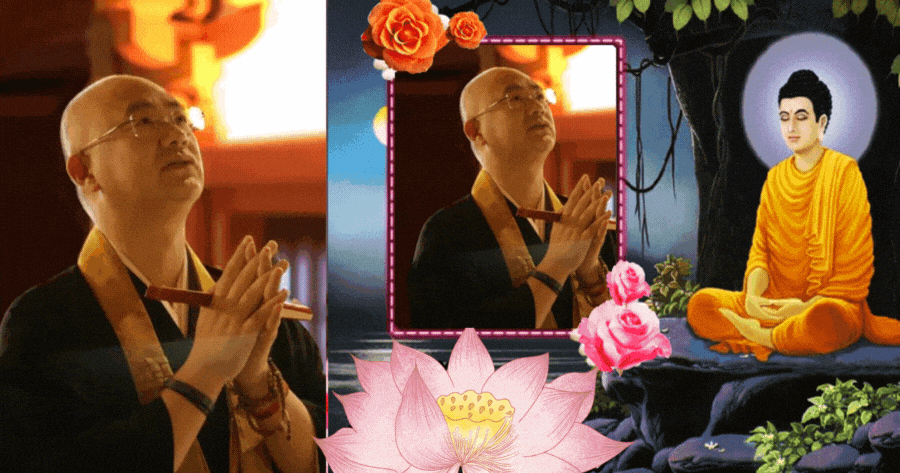 Ph&uacute;t gi&acirc;y thanh tịnh c&ugrave;ng Đức Phật