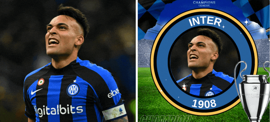 Stand Up With Inter Milan In The UEFA Champions League Finals ⚽