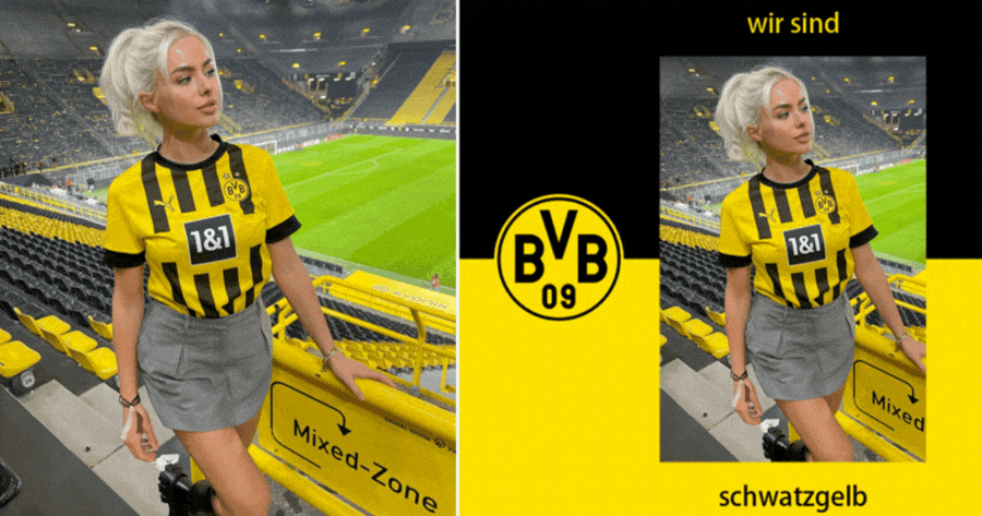 Khung Ảnh Cổ Vũ Borussia Dortmund