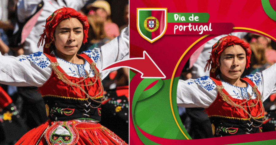 Mostre o seu orgulho portugu&ecirc;s neste quadro de fotos.