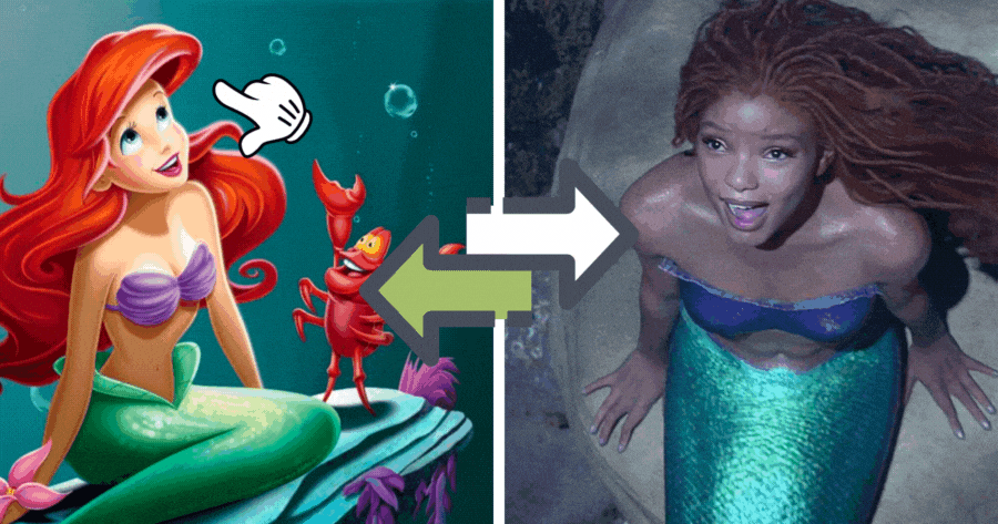 Can You Spot The Differences Between The Original Little Mermaid & The Remake?
