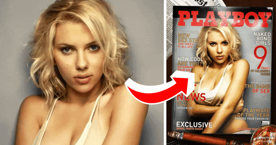 📸 Encadrez votre photo avec notre couverture embl&eacute;matique du magazine Playboy !