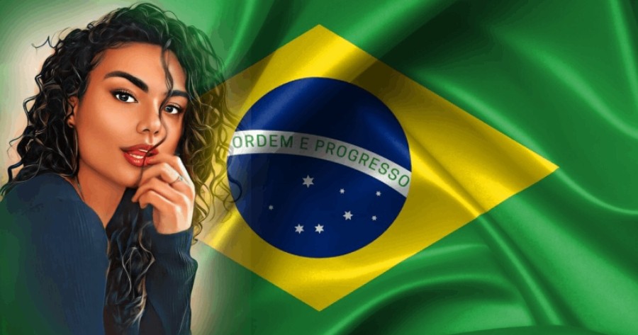 🔥Desenhe Seu Avatar De Desenho Animado Na Bandeira Do Brasil!