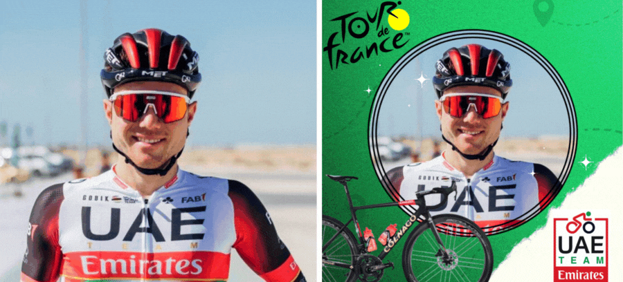 Support UAE Team Emirates At Tour De France 2023!