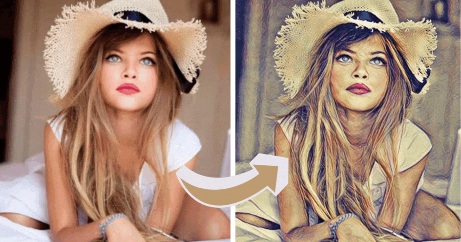 🎨 Crie sua foto com efeito de desenho!