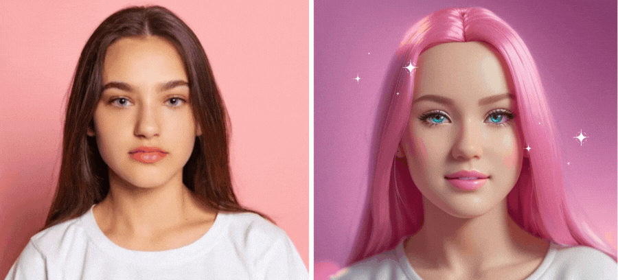 See Yourself As A Beautiful Barbie In A Pink World!