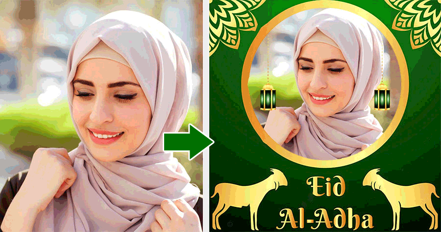 Festive Frames! Celebrate Eid Al-Adha With Free Photo Frames! 🐑