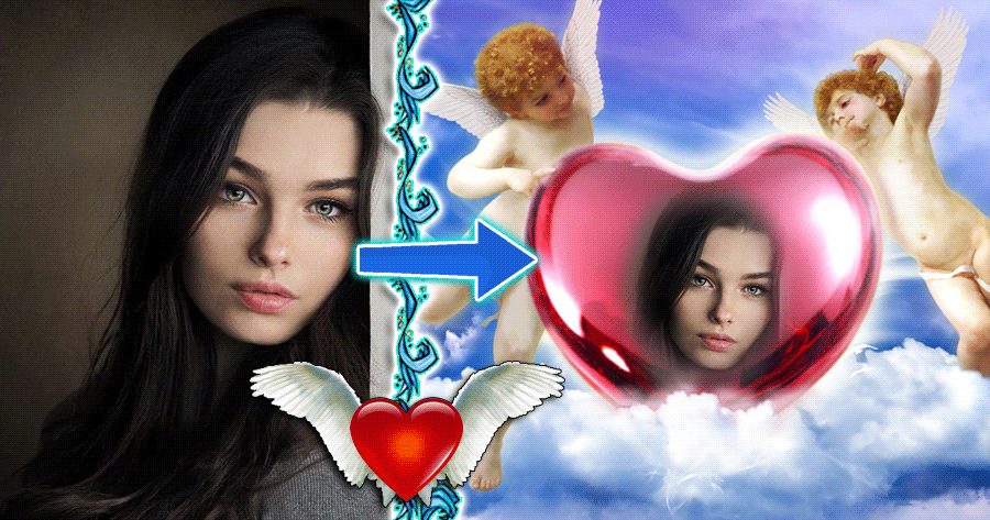 Place Yourself Into The Angel's Heart | Angel Frame 👼