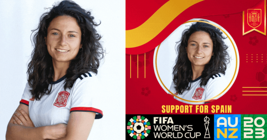 Supporting Spain In The FIFA Women's World Cup
