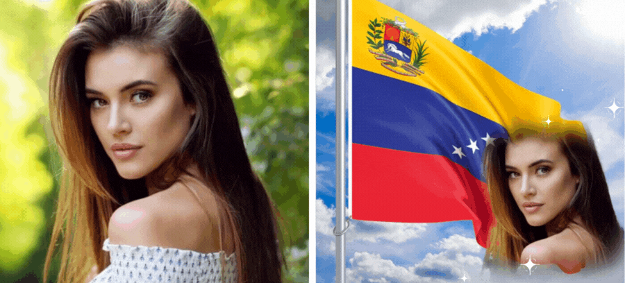 Celebrate Venezuelan Flag Day Adding Your Photo Over The Flag! 🇻🇪