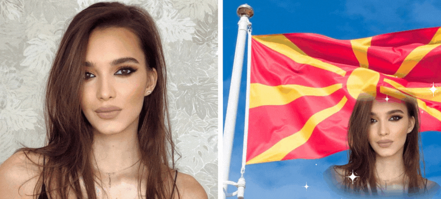 Create Your Photo On North Macedonian Flag To Celebrate Republic Day 🇲🇰