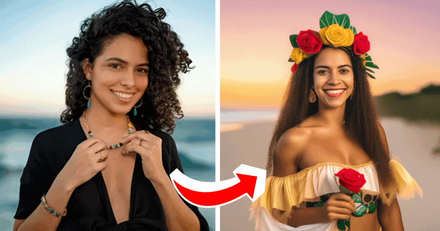 Crie Sua Foto com Roupa no Estilo Brasileiro com Apenas Um Toque