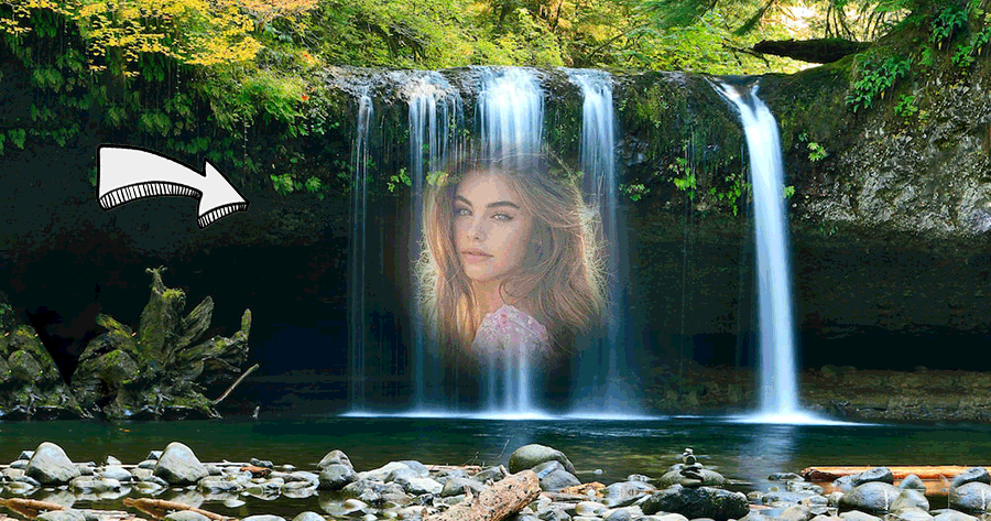 Make Your Waterfall Photo Frame
