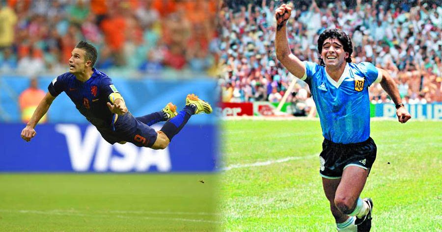 "Hand Of God" Or "The Flying Dutchman"? Rate These Most Iconic Moments In Football History!