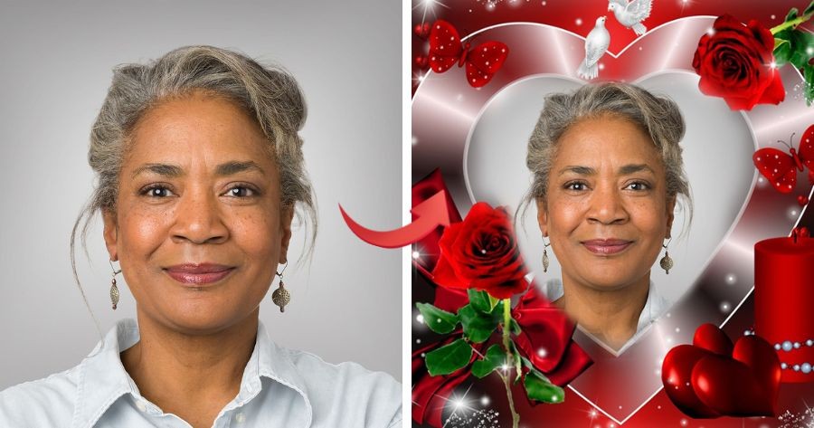 🌹 Genera un cornice fotografica con rosa per te!